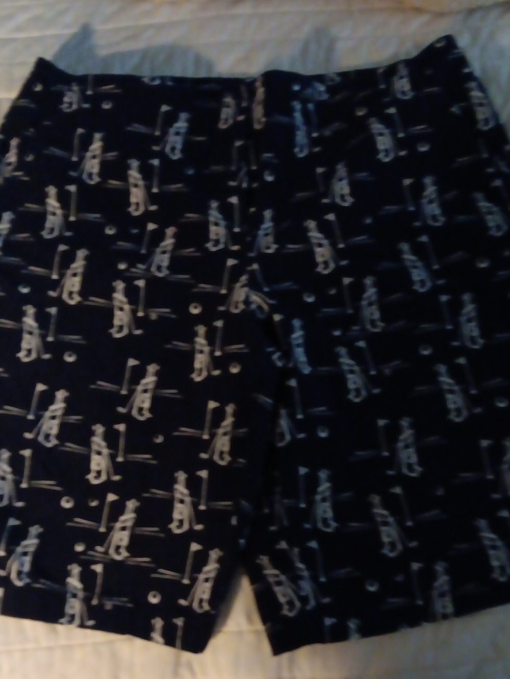 Izod Navy Blue Golf Print Women’s Shorts